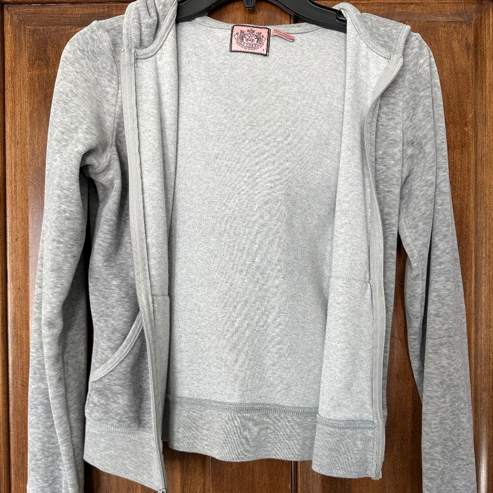 Gray zip up jacket